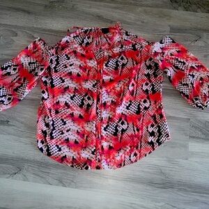 Worthington Women's Cold Shoulder Blouse